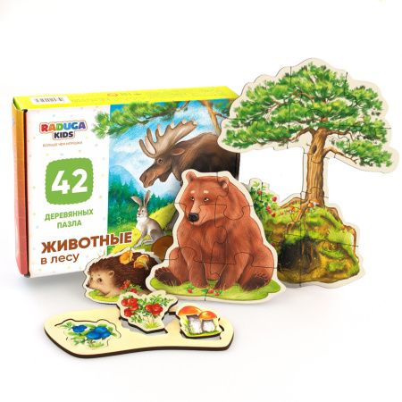 Пазлы Животные в лесу