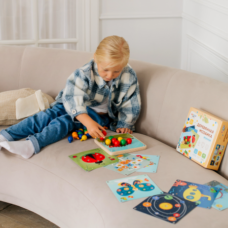 Мозаика Макси  "Изучаем цифры, буквы, цвет"