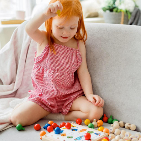 Мозаика Макси  "Изучаем цифры, буквы, цвет"